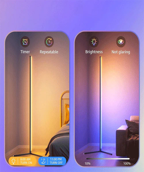 TechFusion.Hub"Floor RGB Corner Lamp App & Remote Controlled