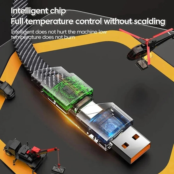 TechFusion.Hub"4 In 1 Multi USB PD Charging Cable (Type-C To C, C To Lightning, USB To C, USB To Lightning)
