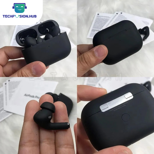 TechFusion.Hub"Airpods Pro 2nd Generation Master Copy Wireless Earbuds Type C | Buzzer And Volume Control (Blacked)