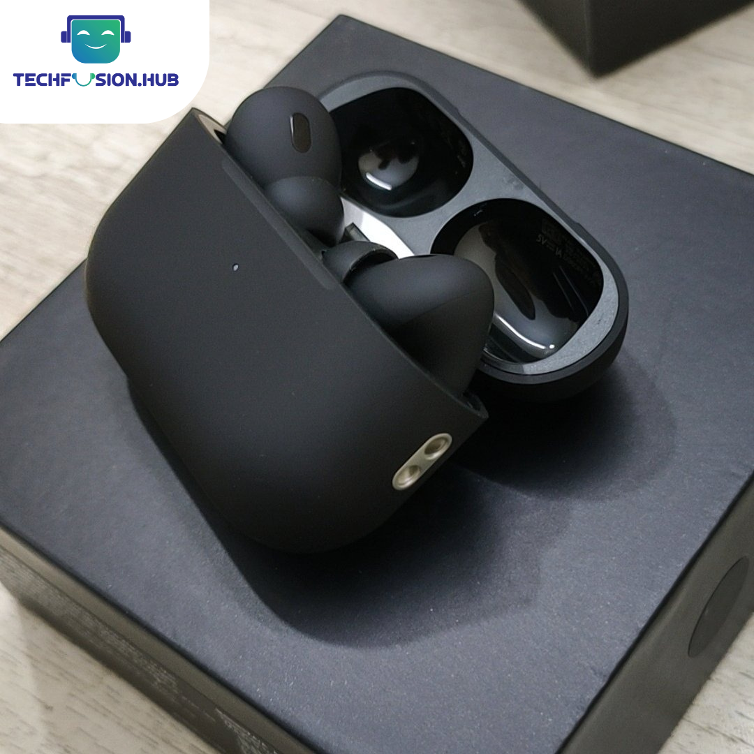 TechFusion.Hub"Airpods Pro 2nd Generation Master Copy Wireless Earbuds Type C | Buzzer And Volume Control (Blacked)