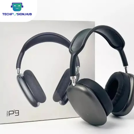 Techfusion.Hub"P9 Wireless Bluetooth Headphones – Hi-Fi Sound, Foldable Design, Built-in Mic & TF Card Sup