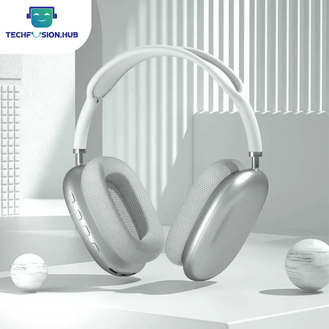Techfusion.Hub"P9 Wireless Bluetooth Headphones – Hi-Fi Sound, Foldable Design, Built-in Mic & TF Card Sup
