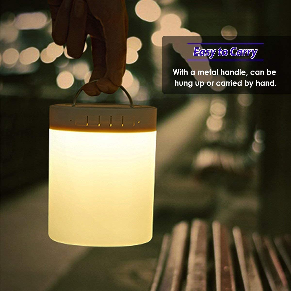 TechFusion.Hub"Portable Bluetooth Touch Color Control LED Lamp Speaker