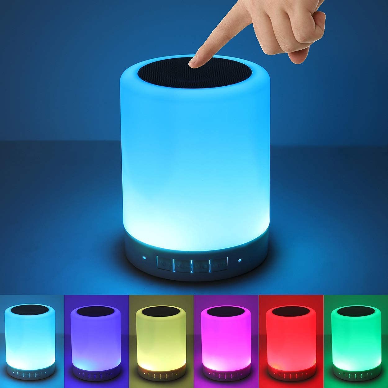 TechFusion.Hub"Portable Bluetooth Touch Color Control LED Lamp Speaker