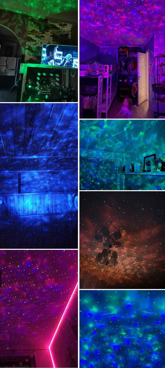 TechFusion.Hub" Galaxy Ocean Wave Light Projector