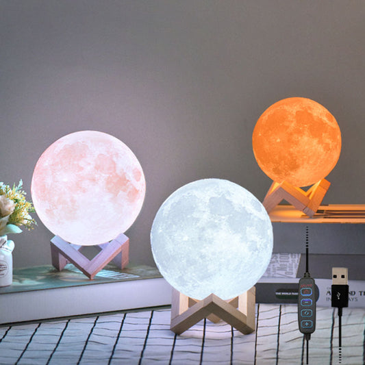 TechFusion.Hub"LED Moon Light Lamp With Stand - Mind Glowing 3D Lamp