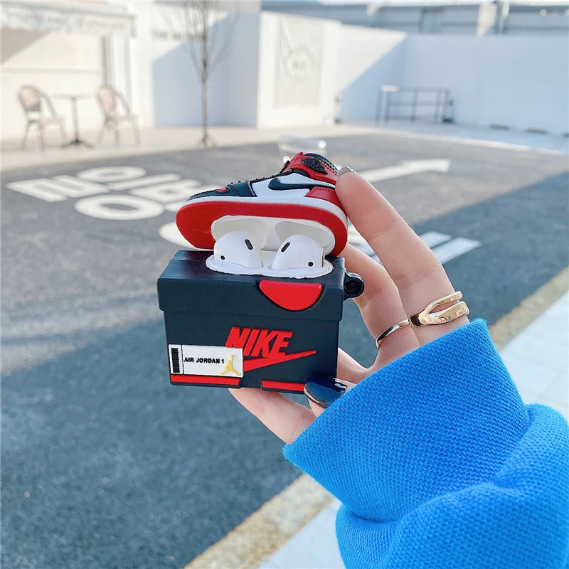 TechFusion.Hub"3d sneaker shoe box design airpods case - nike air jordan airpods case for airpods pro and pro 2