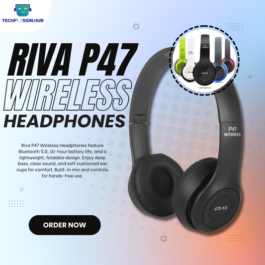 TechFusion.Hub"P47 Bluetooth Wireless Headphones Stereo