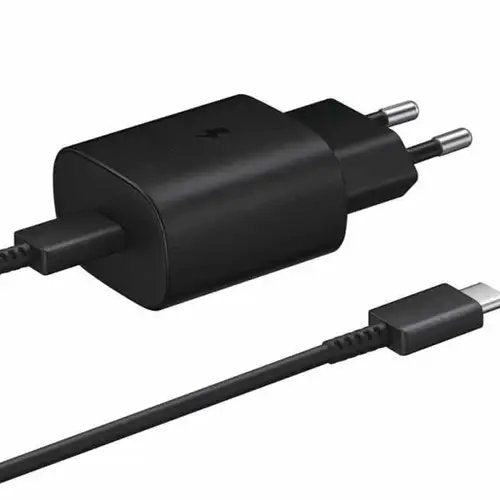 TechFusion.Hub"Samsung 25w PD Super Fast Charging Adapter With Type-C Cable – 2 Pin