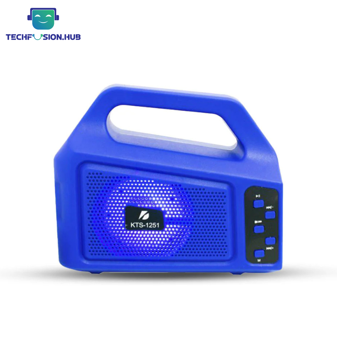 TechFusion.Hub"KTS‑1251 bluetooth speaker solar charging, flashlight, multiple playback modes