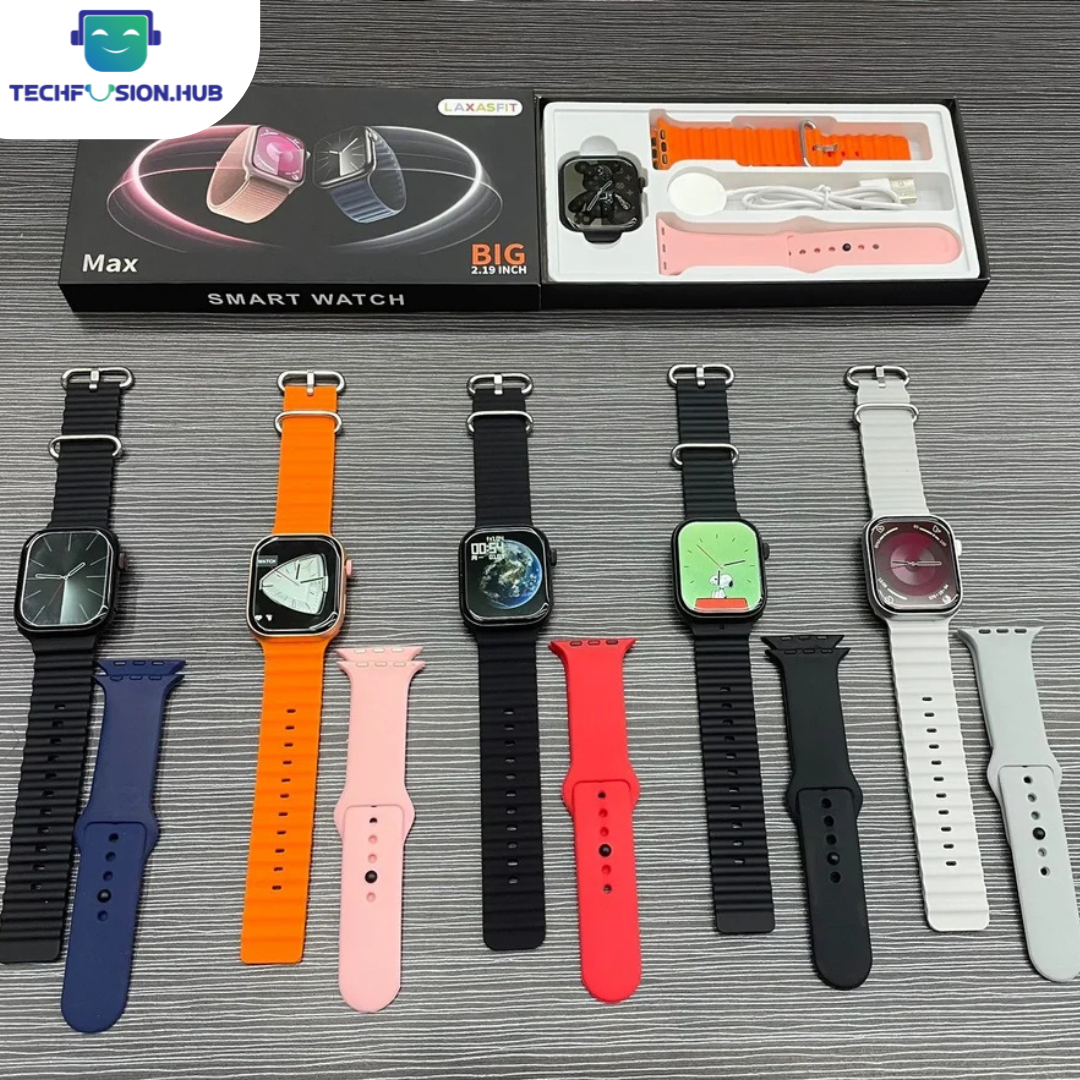 TechFusion.Hub"X90 Max Smart Watch – 2.2" HD Display, Bluetooth Calling, Health Monitoring & Sports Modes