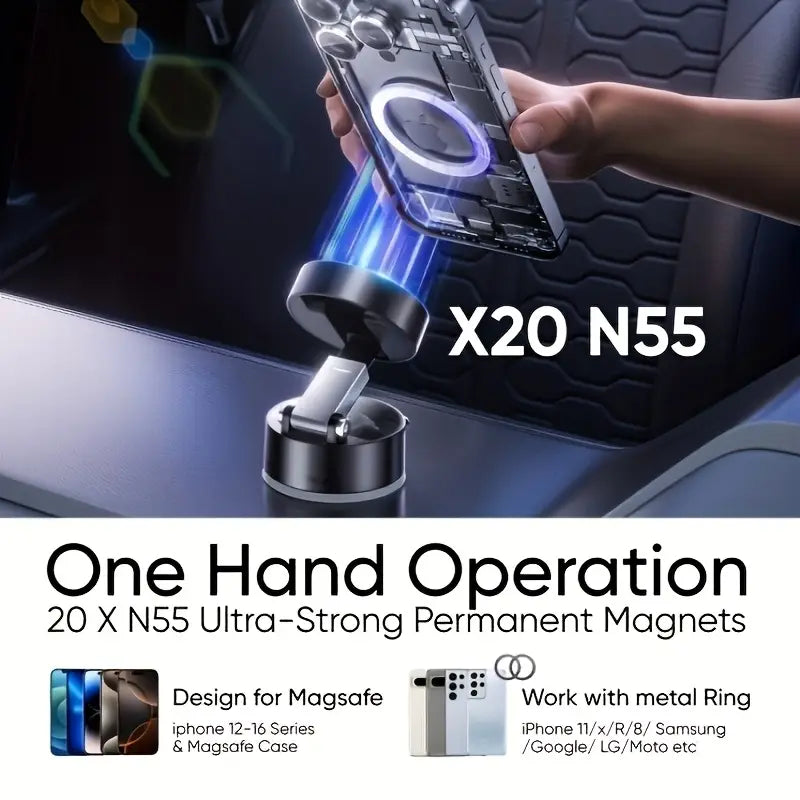 TechFusion.Hub"Vacuum Magnetic Phone Holder