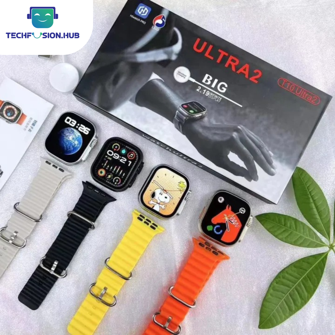 TechFusion.Hub"T10 Ultra Bluetooth Calling Smart Watch – 2.1" HD Display, Wireless Calling, Fitness Tracker & Sports Modes