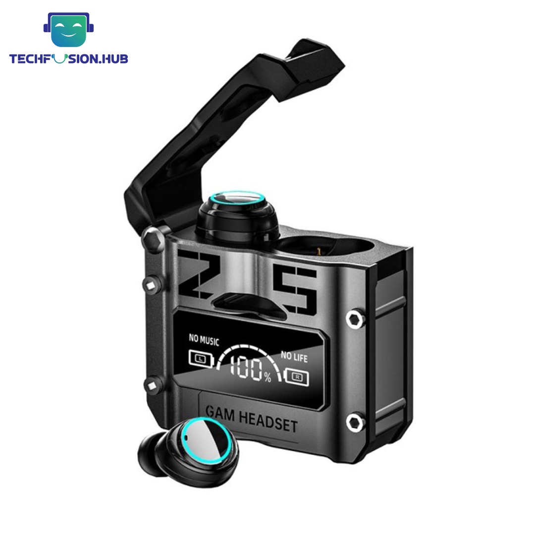 TechFusion.Hub"M25 TWS True Wireless Bluetooth 5.3 Earbuds | HiFi Stereo Sound | Bluetooth Earbuds | Noise Cancelling Wireless Earbuds | Charging Case