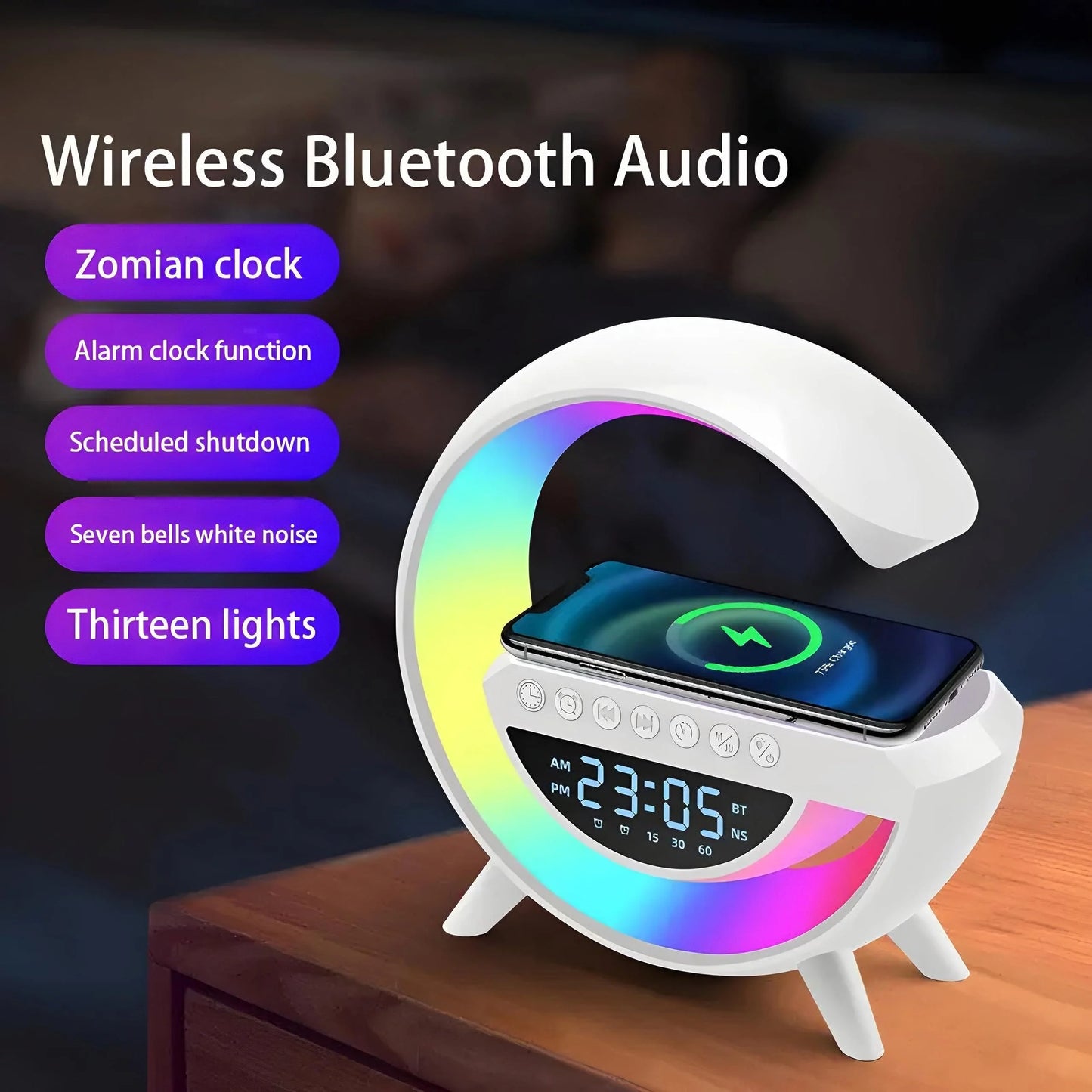 TechFusion.Hub"Gshape BT-3401 LED Light Bluetooth Speaker