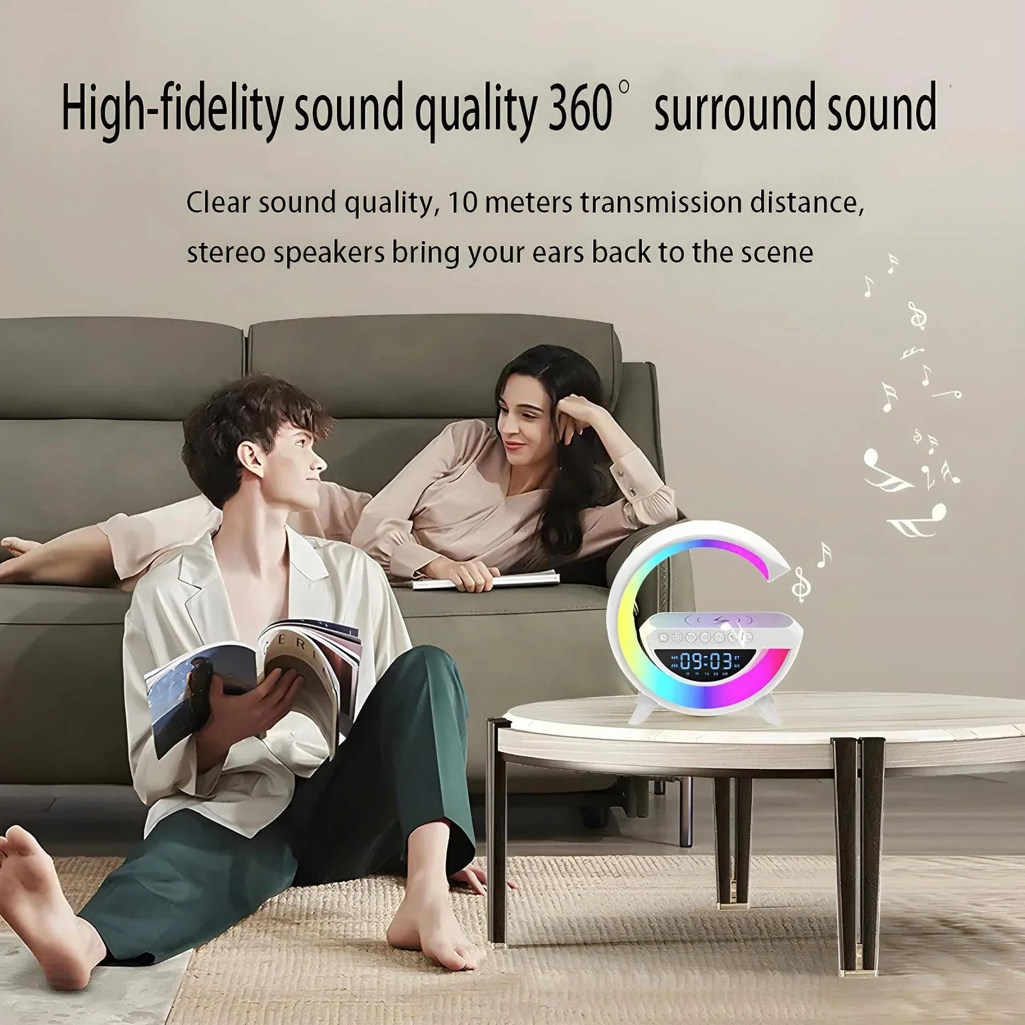 TechFusion.Hub"Gshape BT-3401 LED Light Bluetooth Speaker