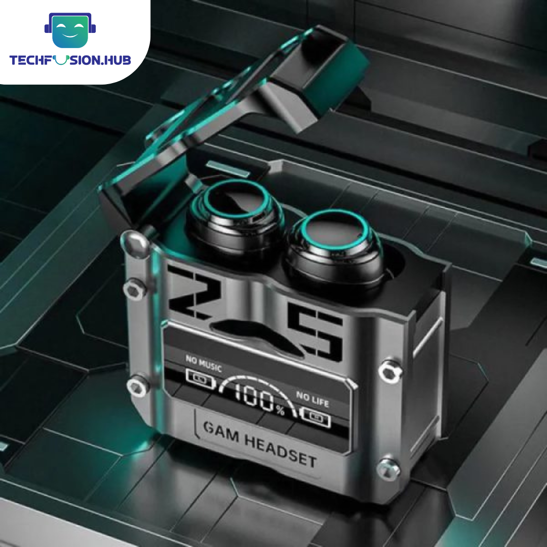 TechFusion.Hub"M25 TWS True Wireless Bluetooth 5.3 Earbuds | HiFi Stereo Sound | Bluetooth Earbuds | Noise Cancelling Wireless Earbuds | Charging Case