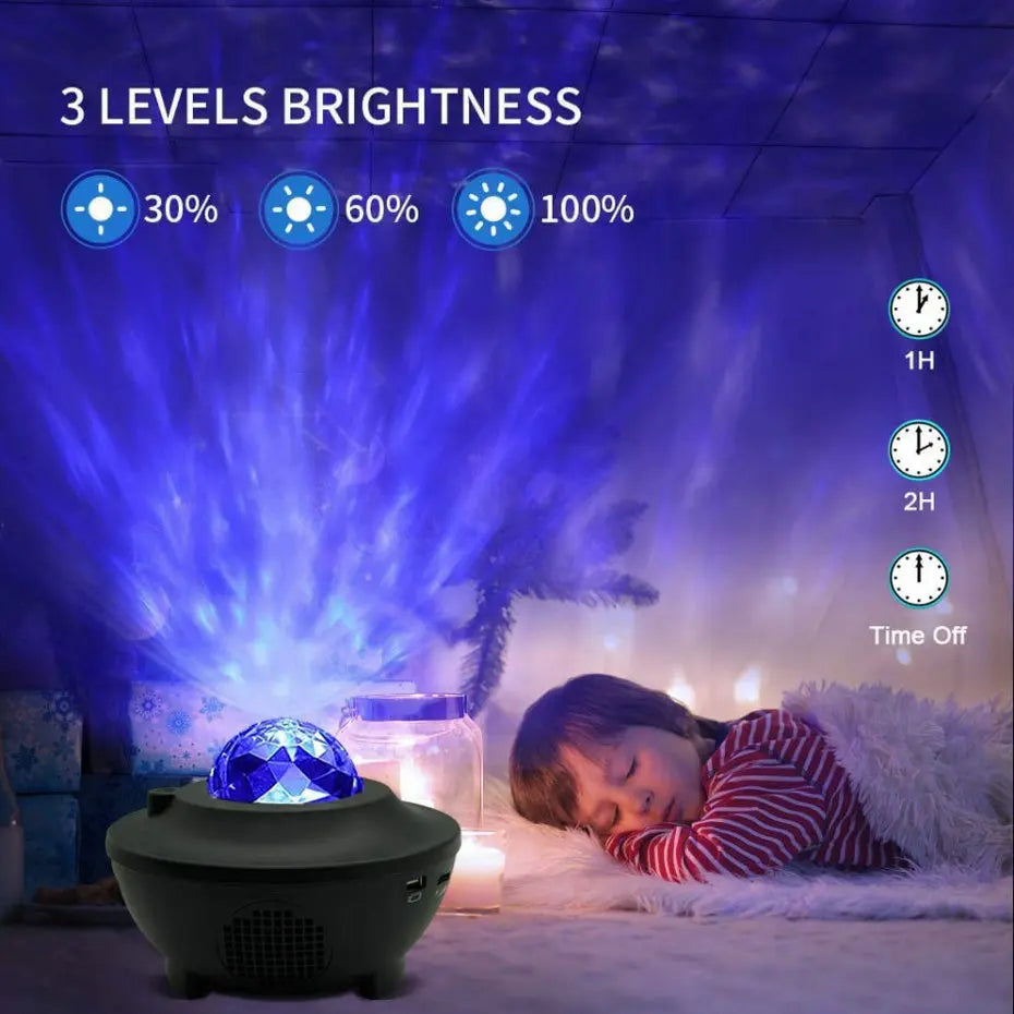 TechFusion.Hub" Galaxy Ocean Wave Light Projector