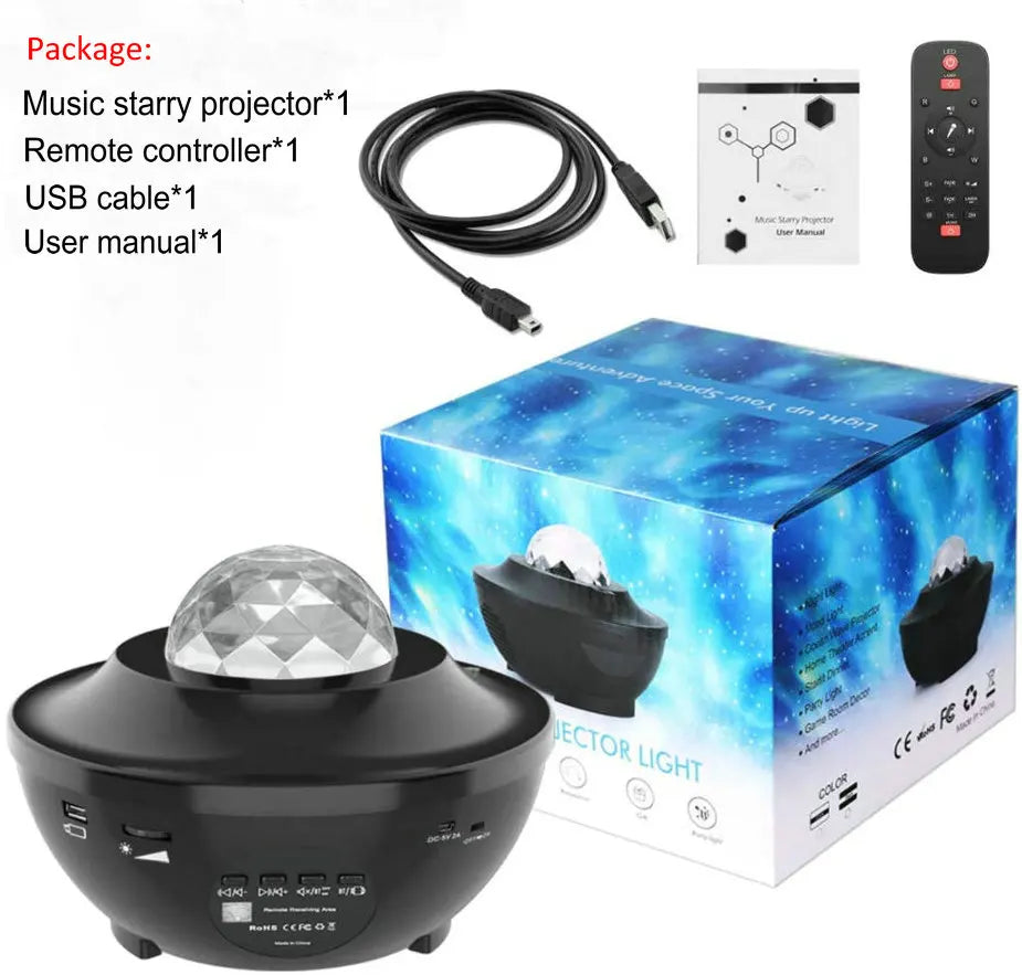 TechFusion.Hub" Galaxy Ocean Wave Light Projector