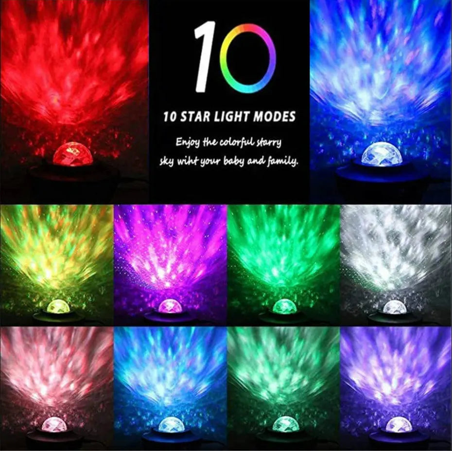 TechFusion.Hub" Galaxy Ocean Wave Light Projector