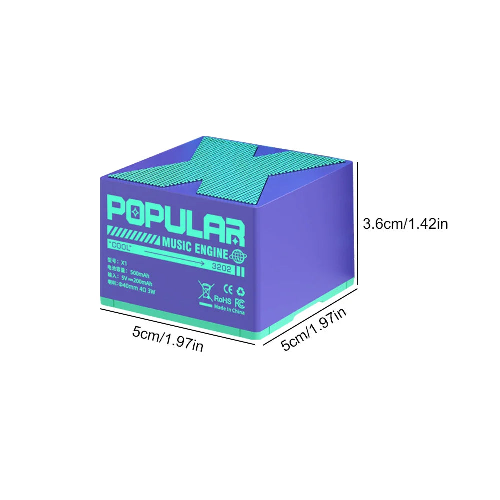 TechFusion.Hub"Mini X1 Wireless Bluetooth Speaker