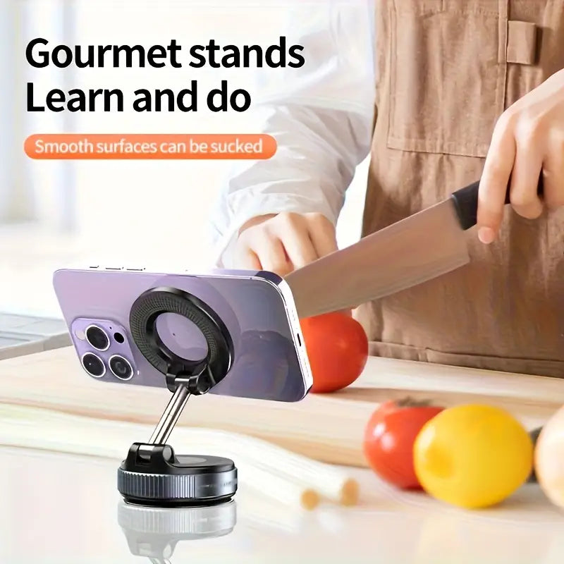 TechFusion.Hub" Multifunctional Vacuum Suction Phone Holder